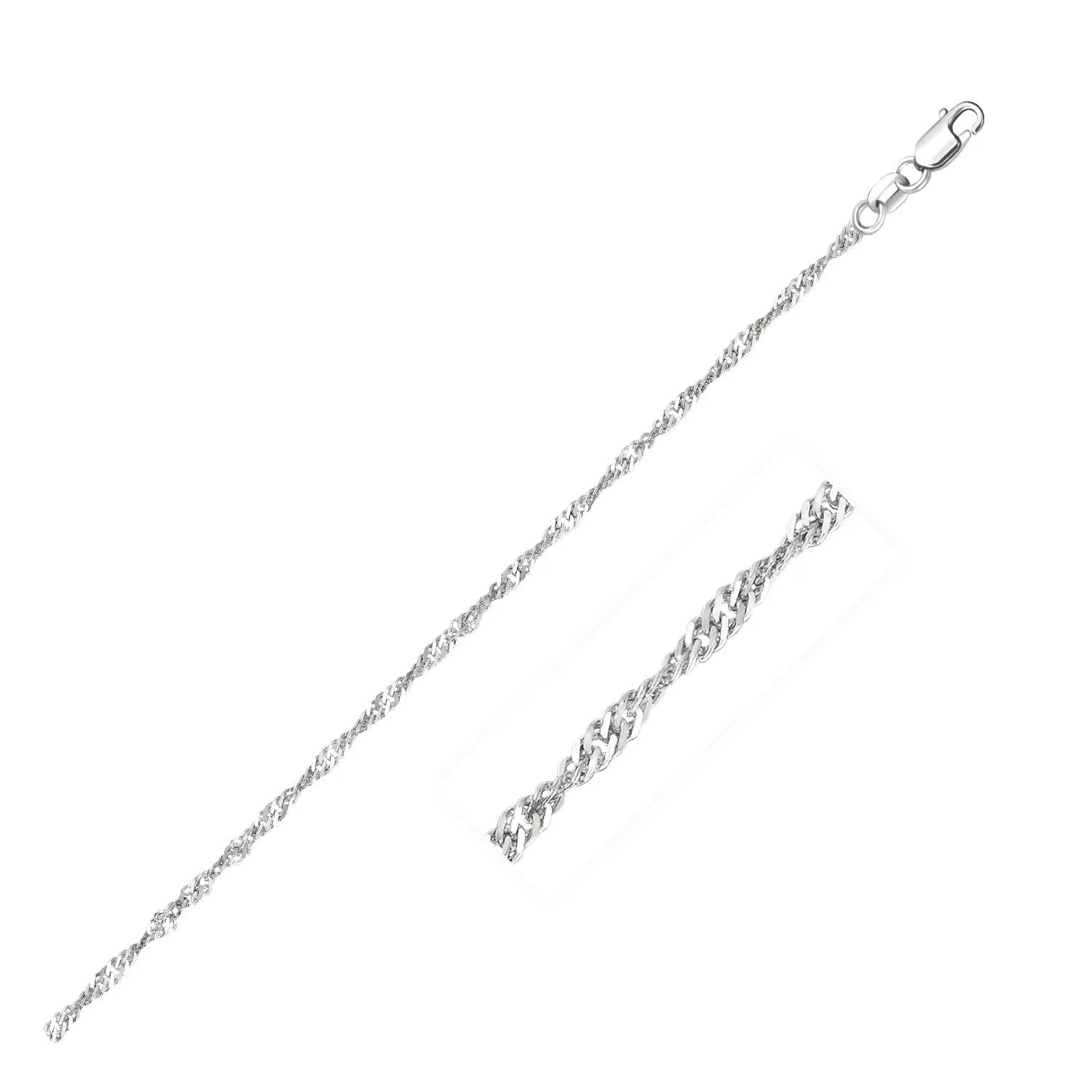 14k White Gold Singapore Chain 1.7mm-rx73986-18