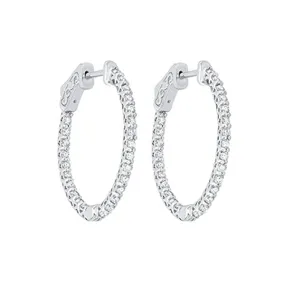 14KT WHITE GOLD DIAMOND (1 1/2CTW) EARRING