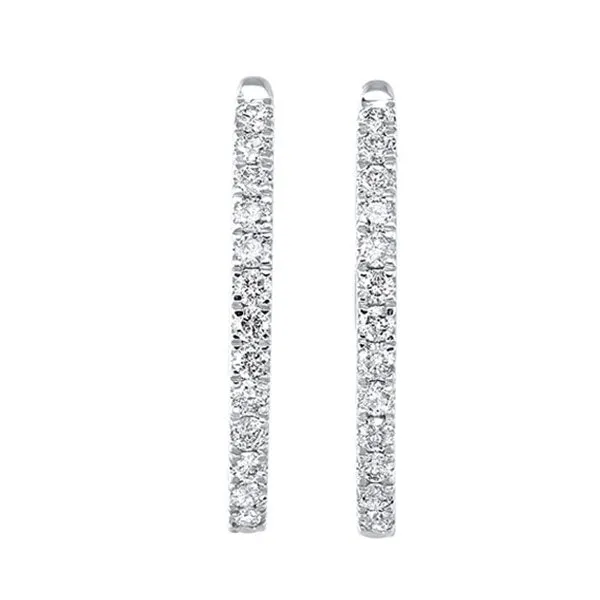 14KT WHITE GOLD DIAMOND (1CTW) EARRING