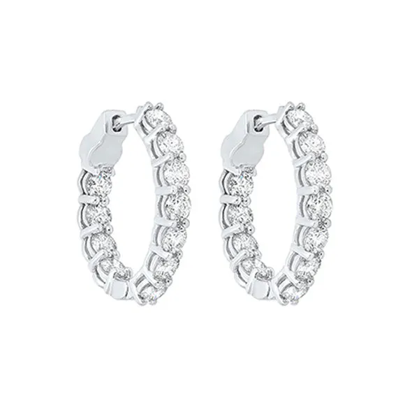 14KT WHITE GOLD DIAMOND (4CTW) EARRING