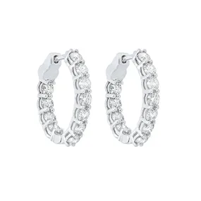 14KT WHITE GOLD DIAMOND (4CTW) EARRING