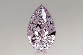 2.52 Carat Pear Pink Lab Diamond