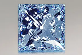 2.69 Carat Princess Blue Lab Diamond