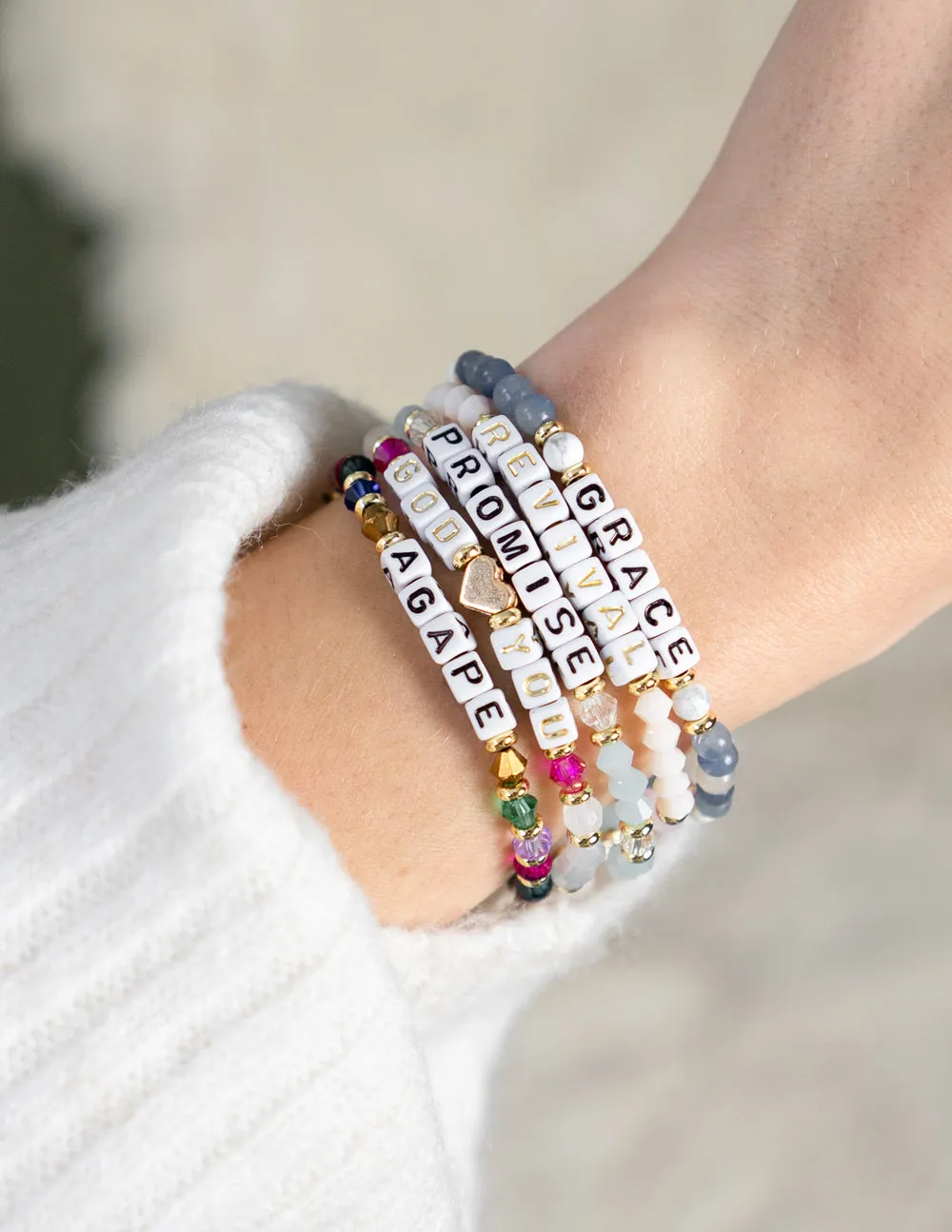 Agape Letter Bracelet