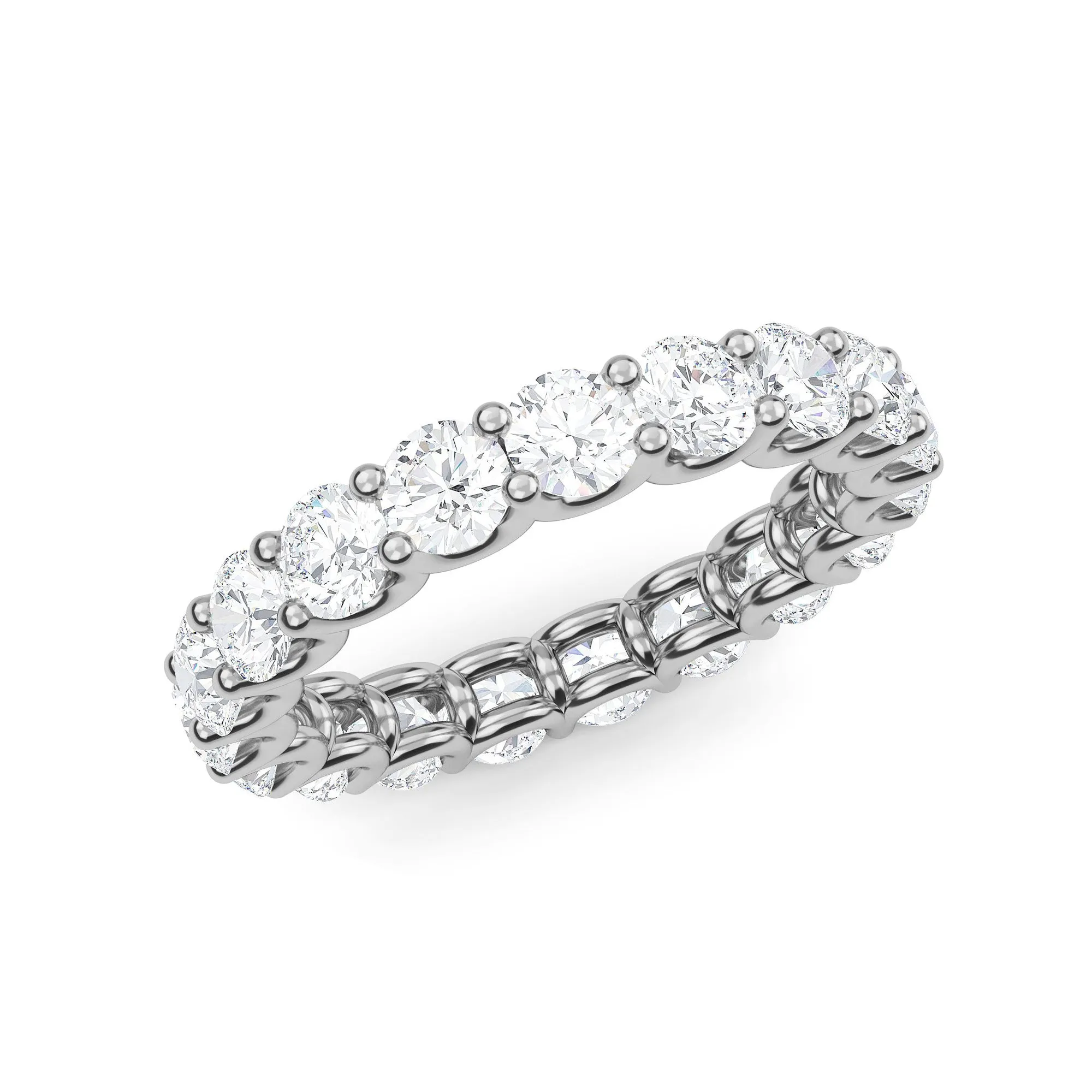 AUTRE - 14k White Gold 2.65ct Brilliant Cut Eternity Lab Grown Diamond Band