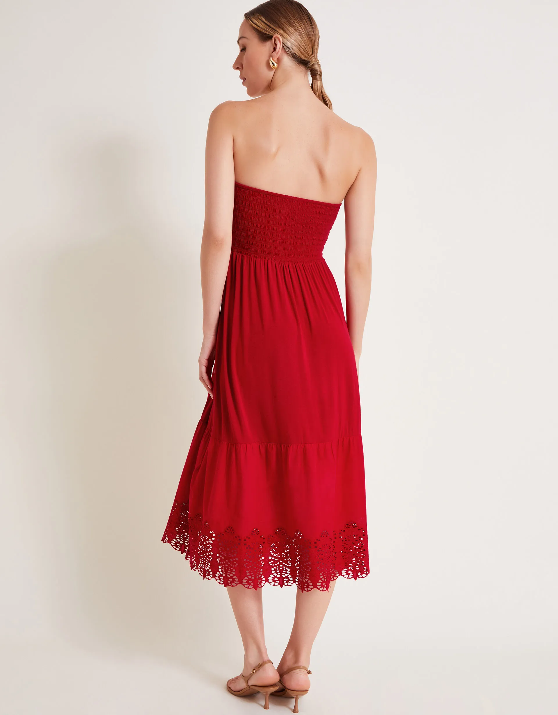 Bailey Bandeau Dress Red