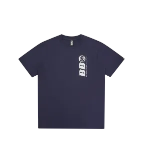 BB ASTRO REPEAT LOGO T-SHIRT - NAVY