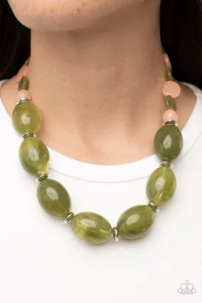 Belle of the Beach - Green ~ Paparazzi Necklace