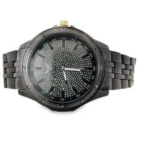 Black Diamond King Real .12cttw Watch