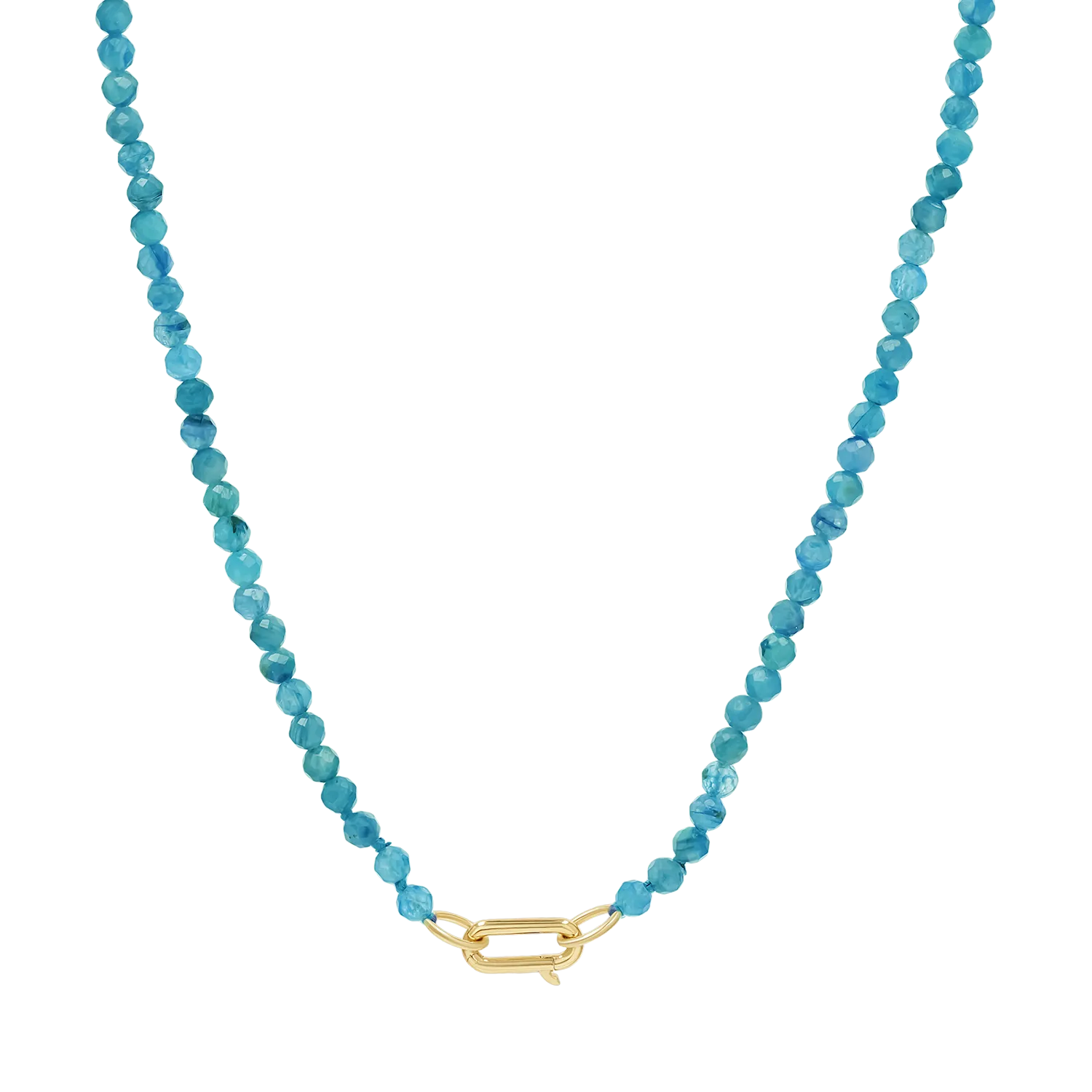 Blue Apatite Connector Necklace