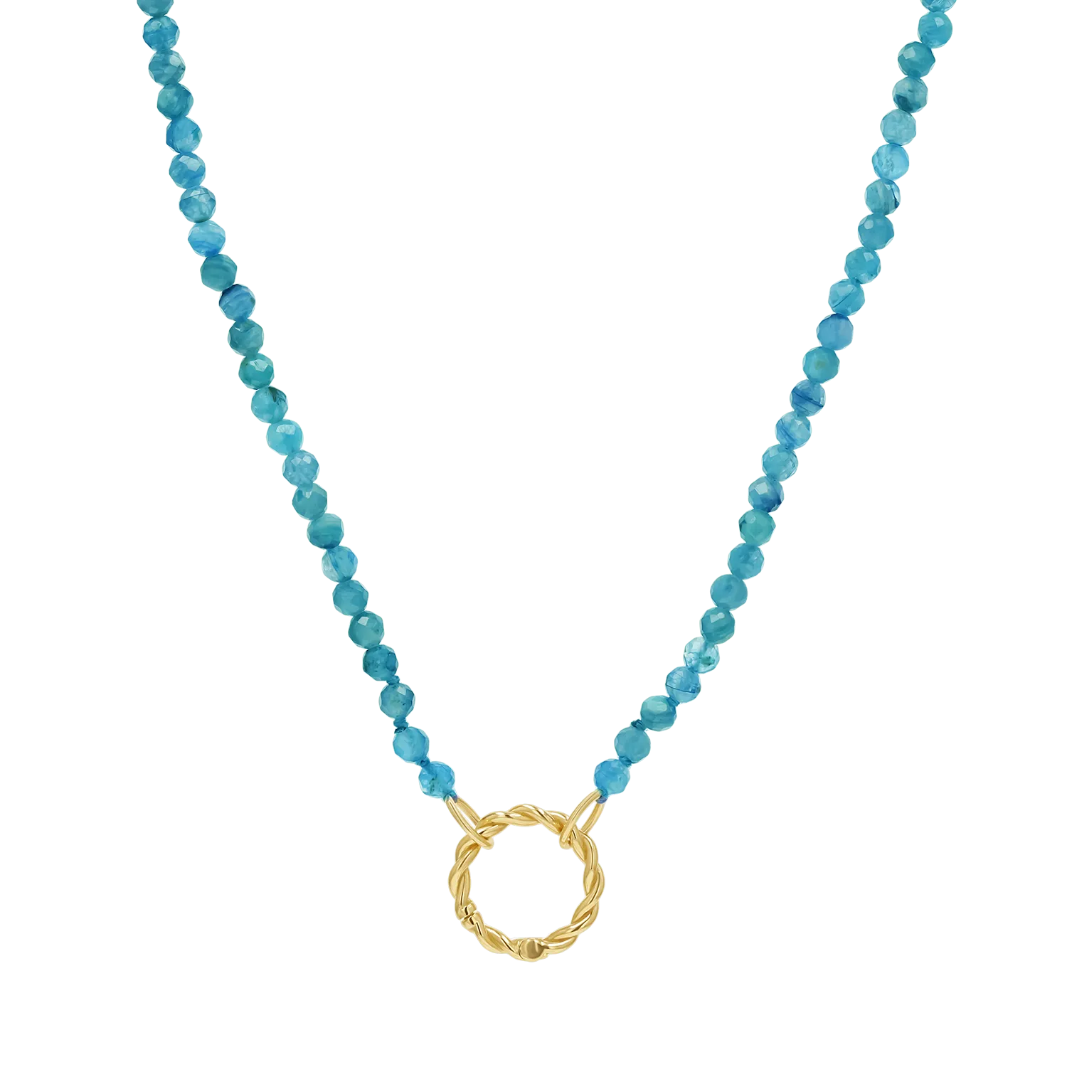 Blue Apatite Connector Necklace