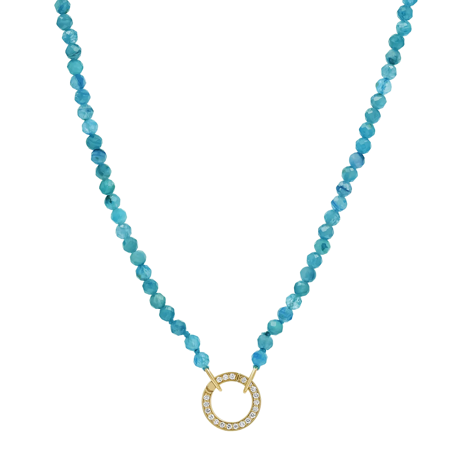 Blue Apatite Connector Necklace