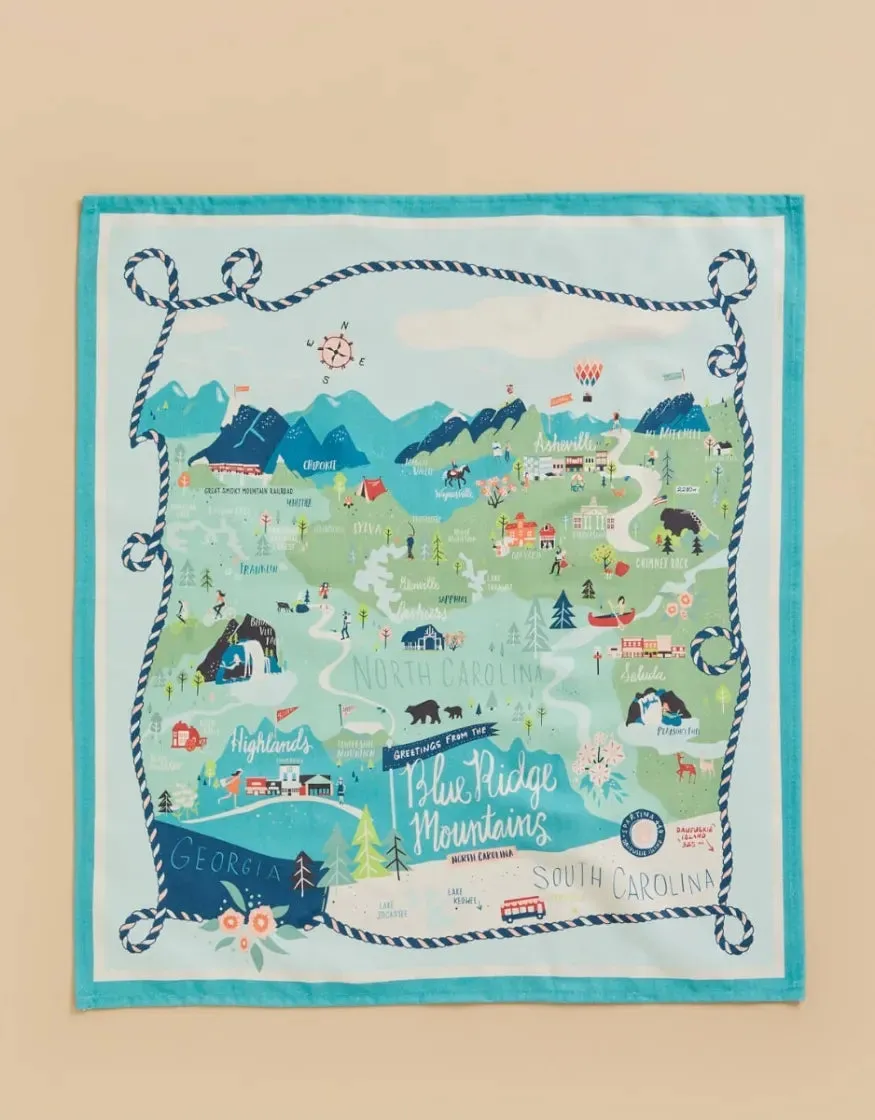 Blue Ridge Mountains Dish Towel by Spartina 449