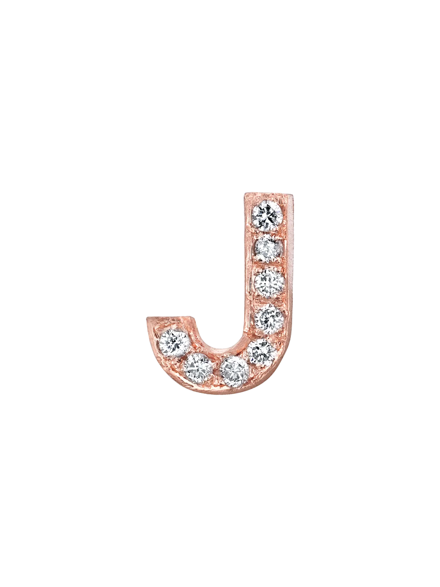 Custom Bracelet Letters –White Diamond / 14k Rose Gold