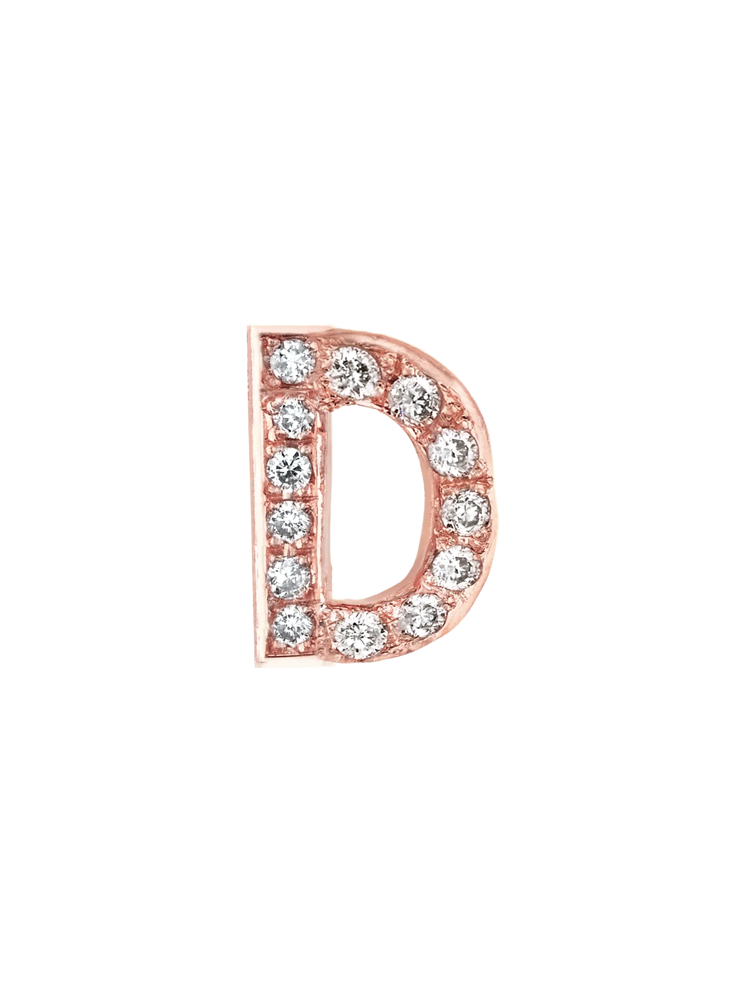 Custom Bracelet Letters –White Diamond / 14k Rose Gold