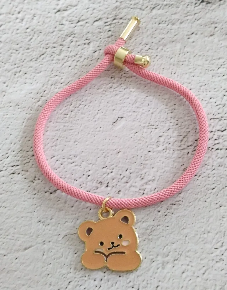 Dani Baby Bear Corded Slider Bracelet