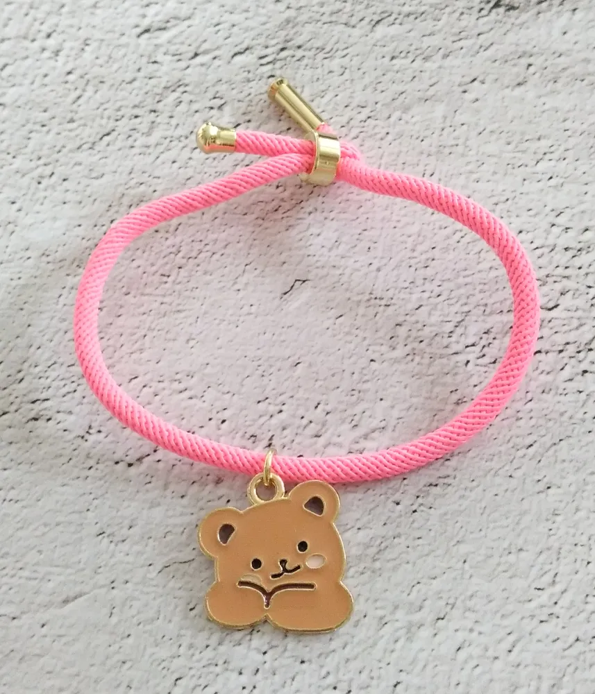 Dani Baby Bear Corded Slider Bracelet