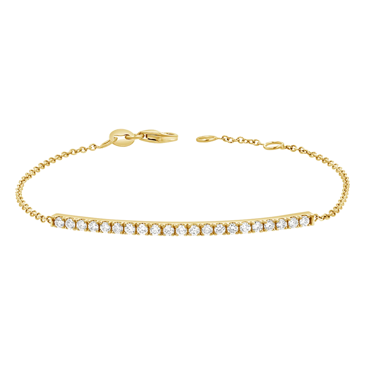 Diamond Pave Bar Bracelet