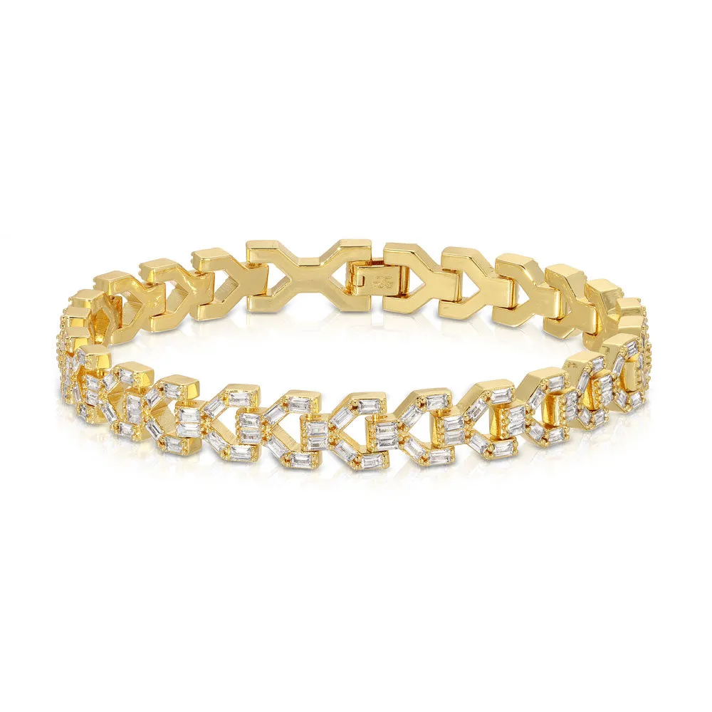 Diamond Y Link Bracelet (8mm)