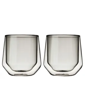 Double Walled Aurora Tumblers in Smoke Grey