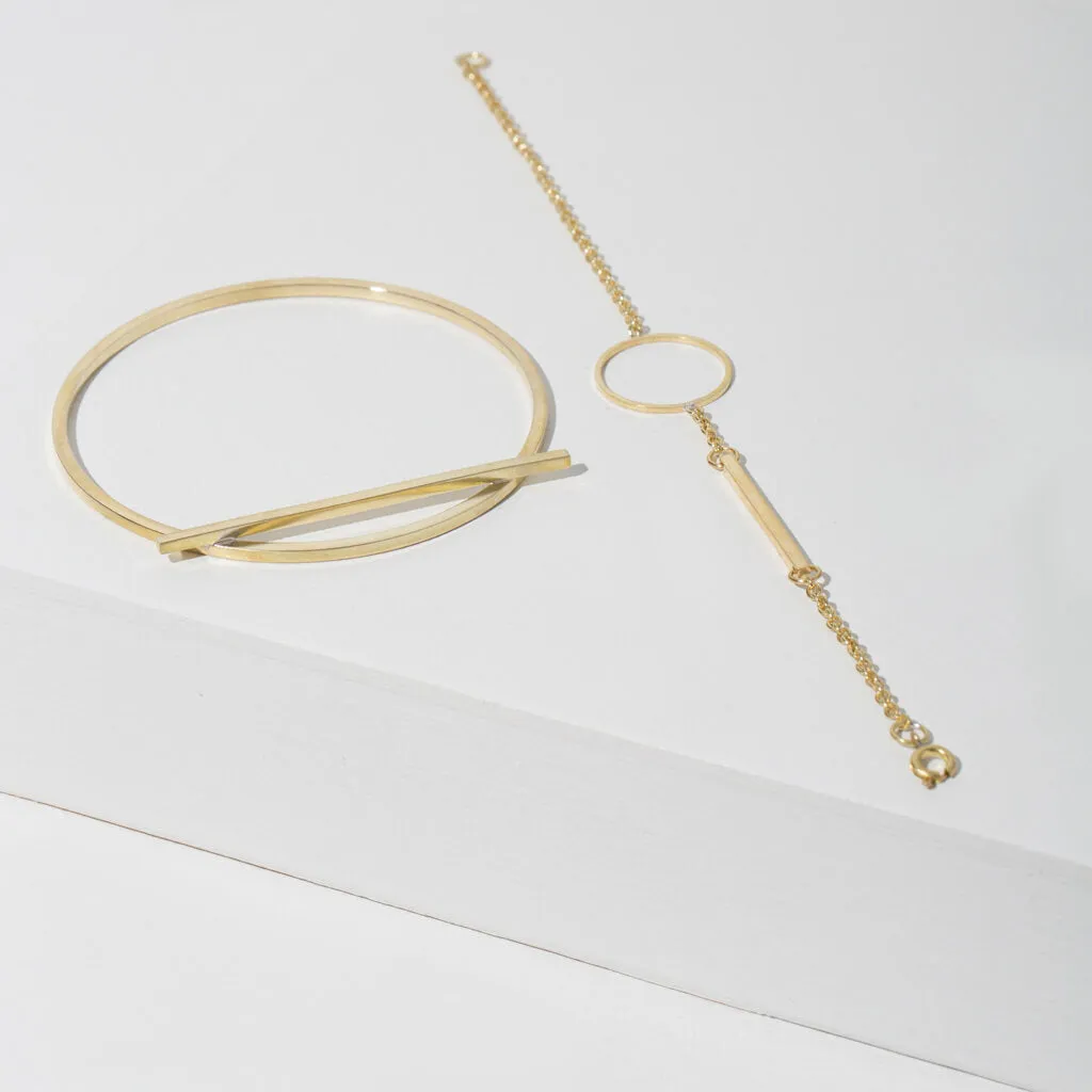 Embrace Link Bracelet - Brass