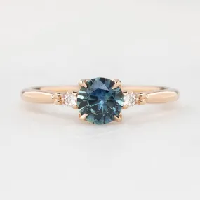 Estel Ring - 0.78ct Blue Montana Sapphire, 14k Rose Gold (One of a kind)