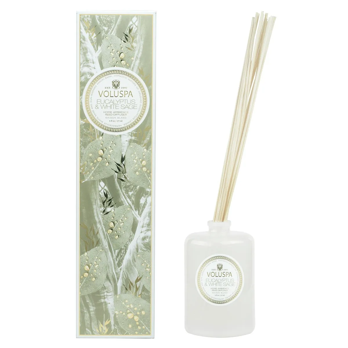 EUCALYPTUS AND WHITE TEA - Reed Diffuser