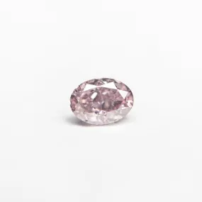 Fancy Purple-Pink Brilliant Diamond - 0.40ct Oval