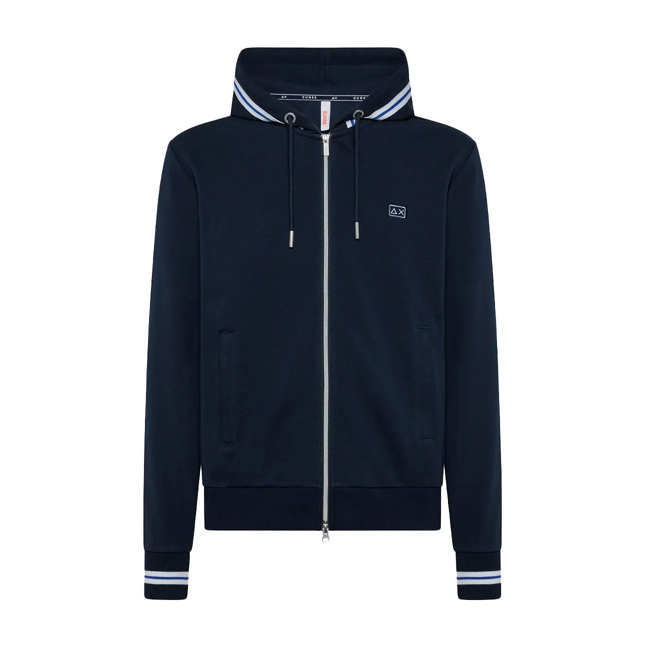 FELPA HERITAGE CON ZIP Uomo Navy Blue