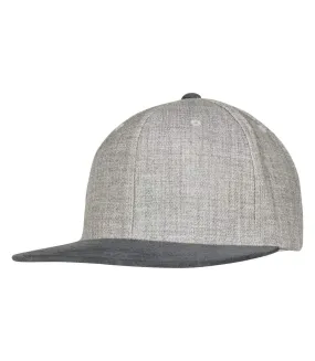 Flexfit by  unisex melange velour snapback cap grey/grey Yupoong