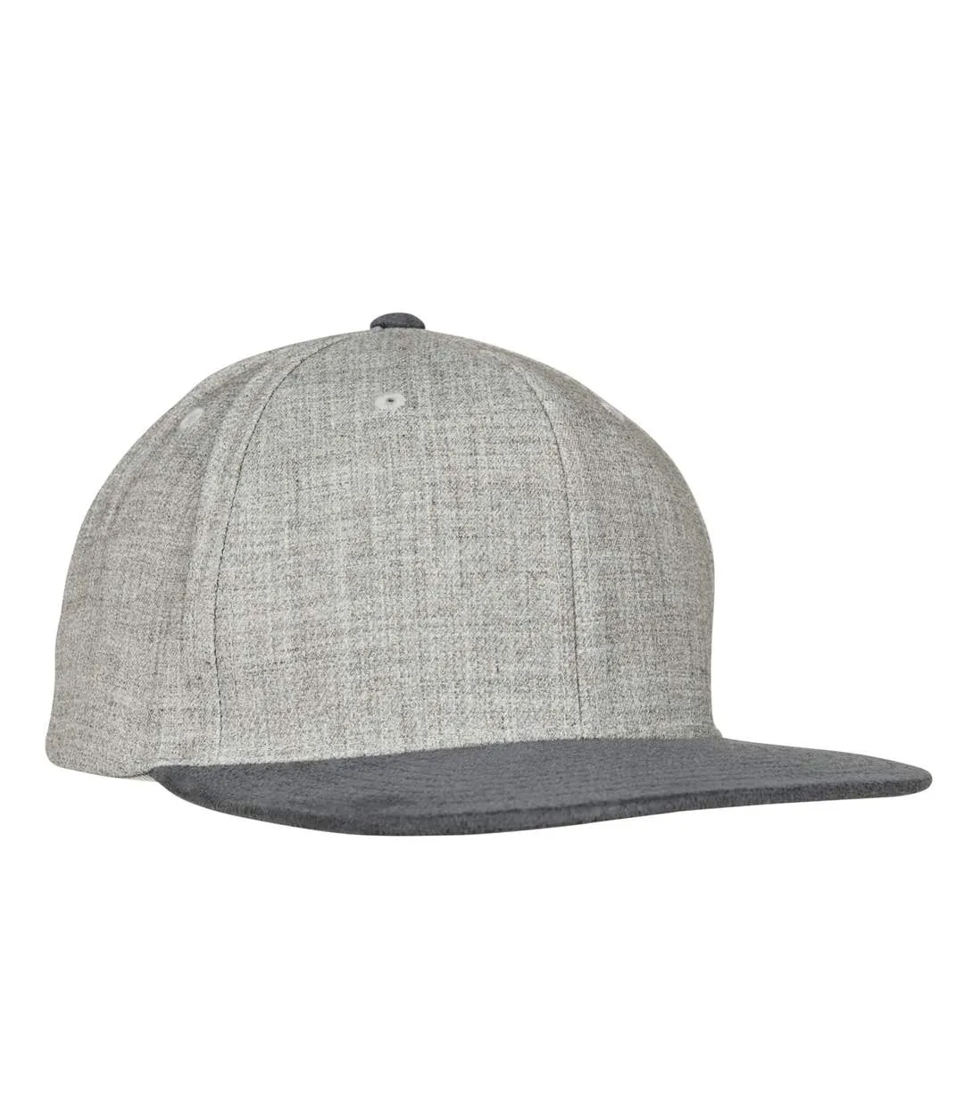 Flexfit by  unisex melange velour snapback cap grey/grey Yupoong