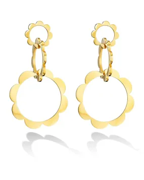 Gold Trio Unity Earrings