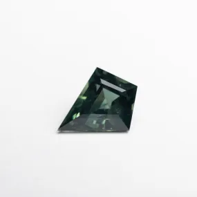 Green/Teal Step Cut Sapphire - 1.18ct Kite