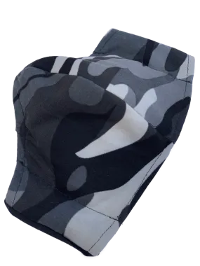 Grey Camo Face Mask