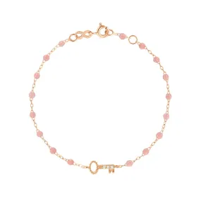 Key Diamond Blush Bracelet, Rose Gold, 6.7