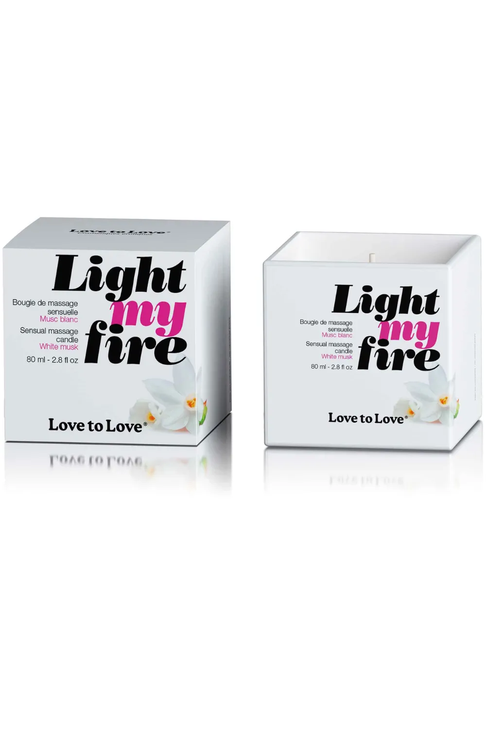 Light My Fire Massage Candle White Musk 80ml