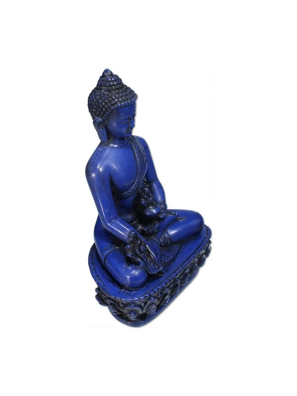 Medicine Buddha Blue Resin - 5.5 in