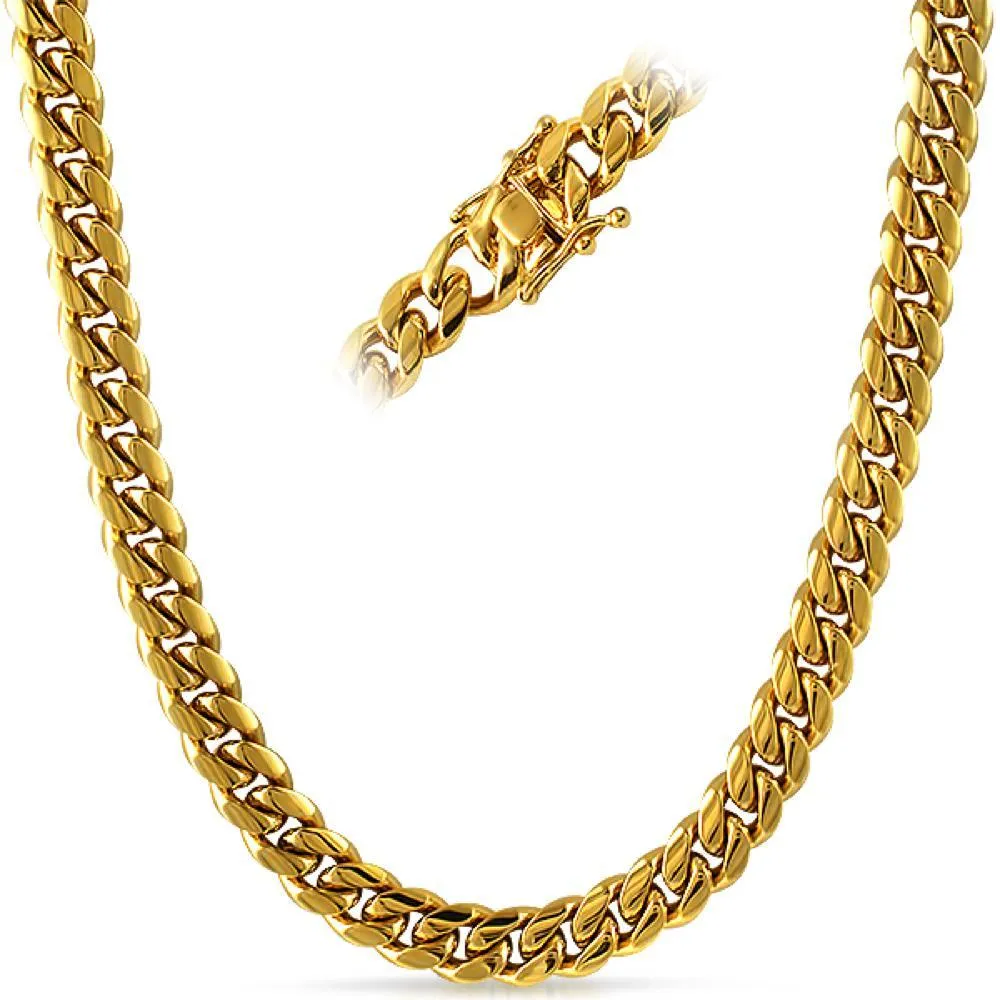 Miami Cuban Chain Yellow Gold or White Gold