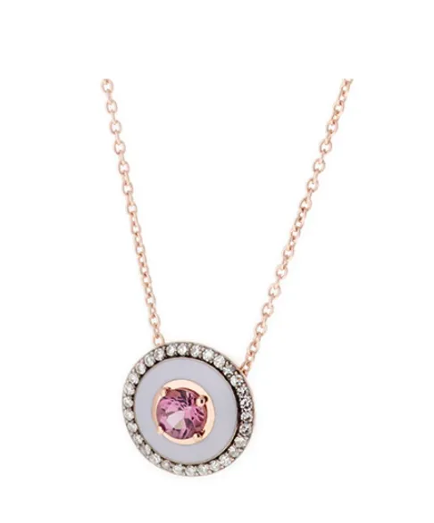 MINA LILAC PENDANT- PINK TOURMALINE DIAMONDS