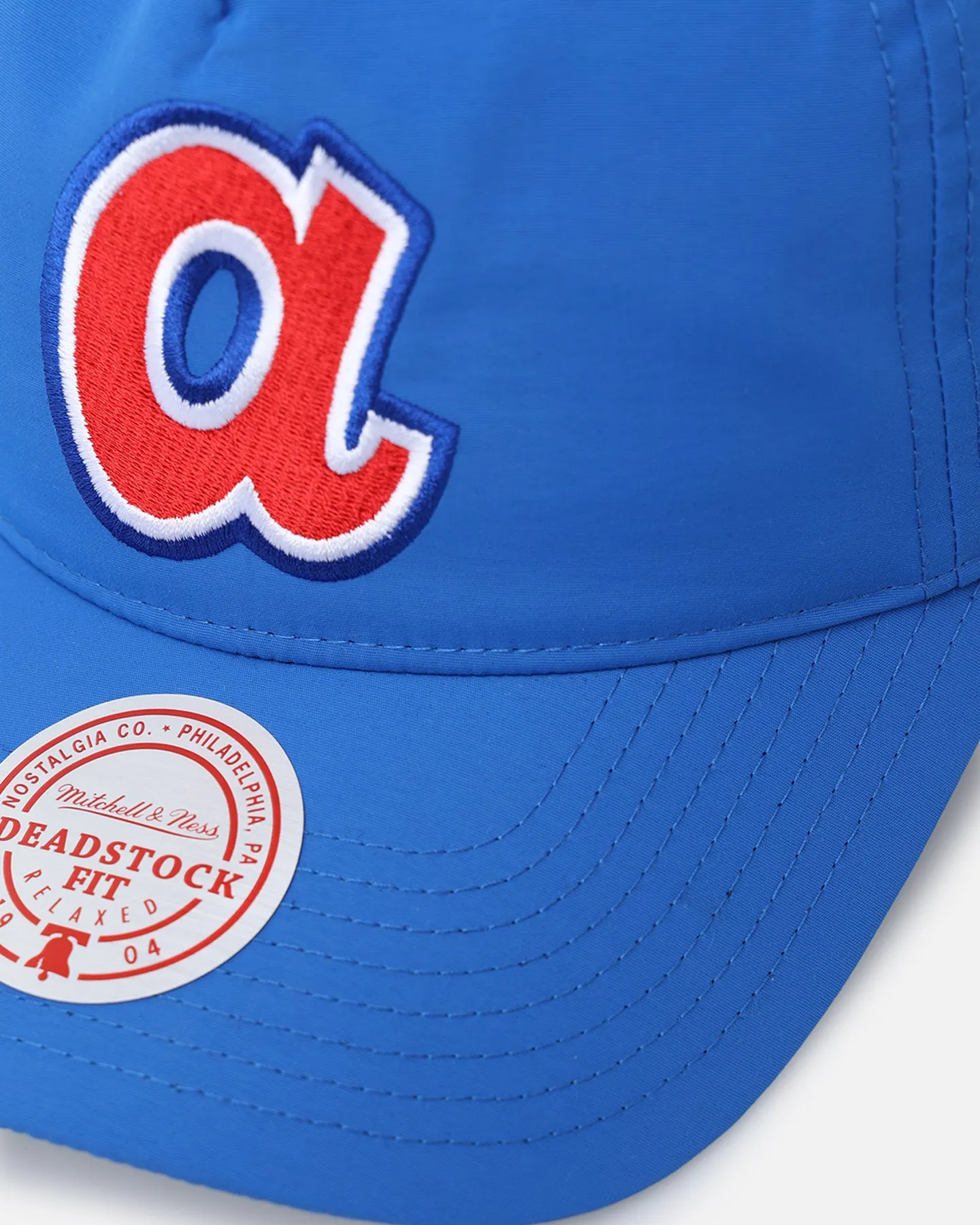 Mitchell & Ness Atlanta Braves Retro Matte Nylon Origins Snapback Blue