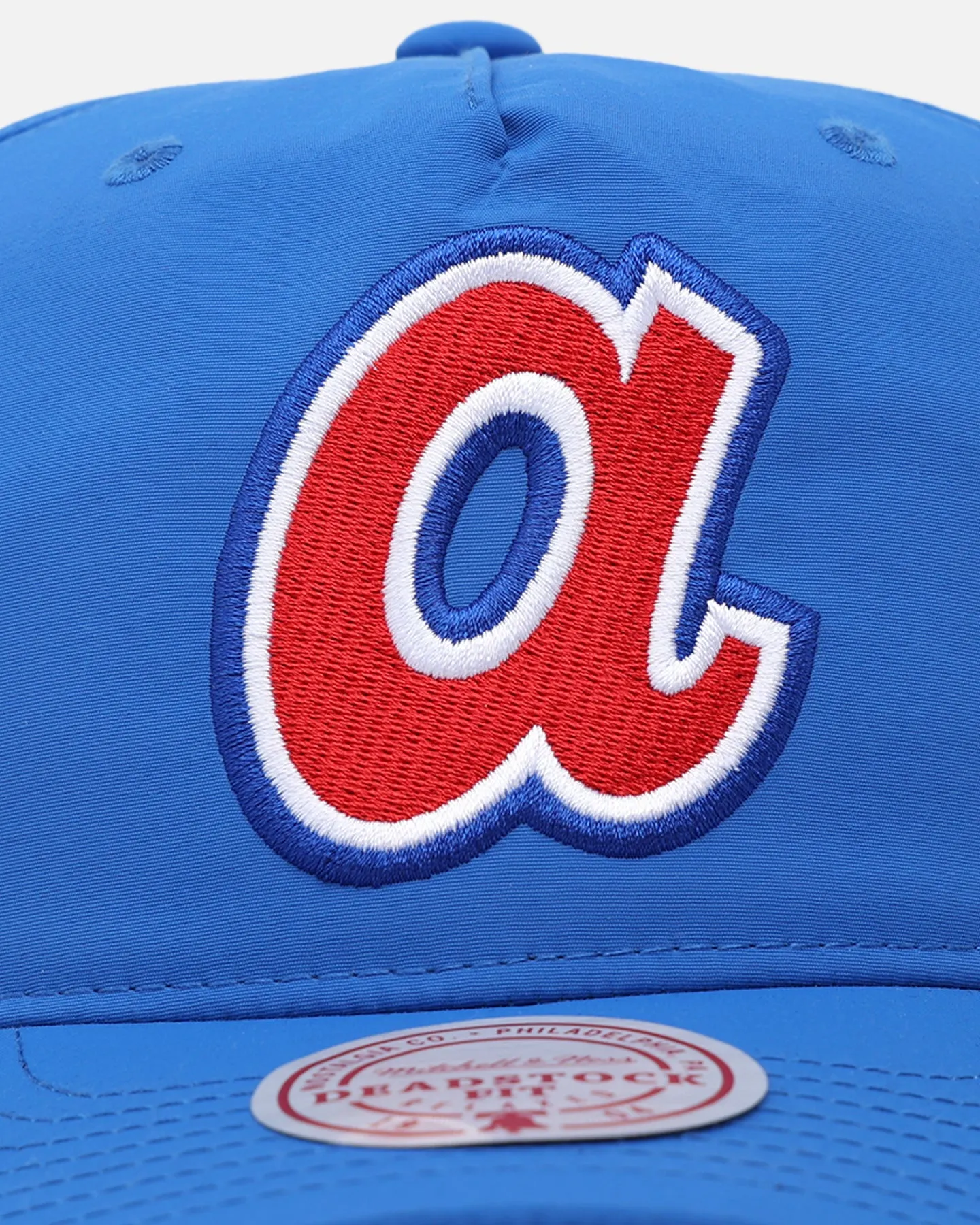 Mitchell & Ness Atlanta Braves Retro Matte Nylon Origins Snapback Blue