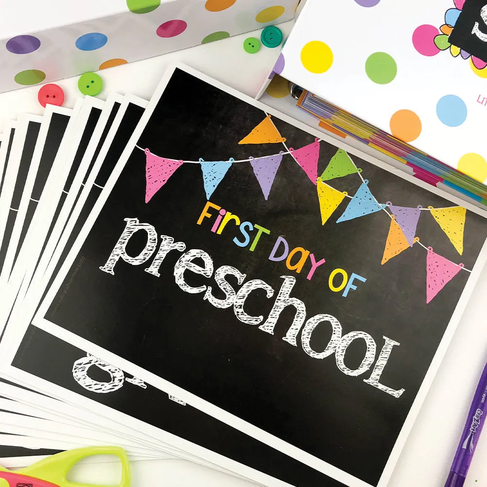 NEW! Mom Must-Have School Keepsake Kit | Class Keeper + Photo Prop Deck + School Stickers