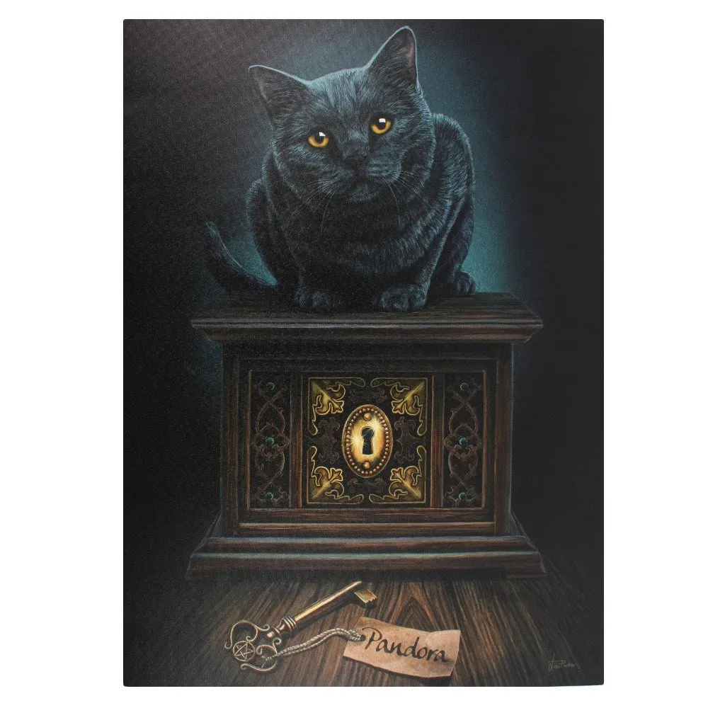 Pandora's Box Cat Canvas Print by Lisa Parker