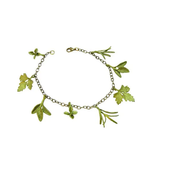 Petite Herb Charm Bracelet by Michael Michaud