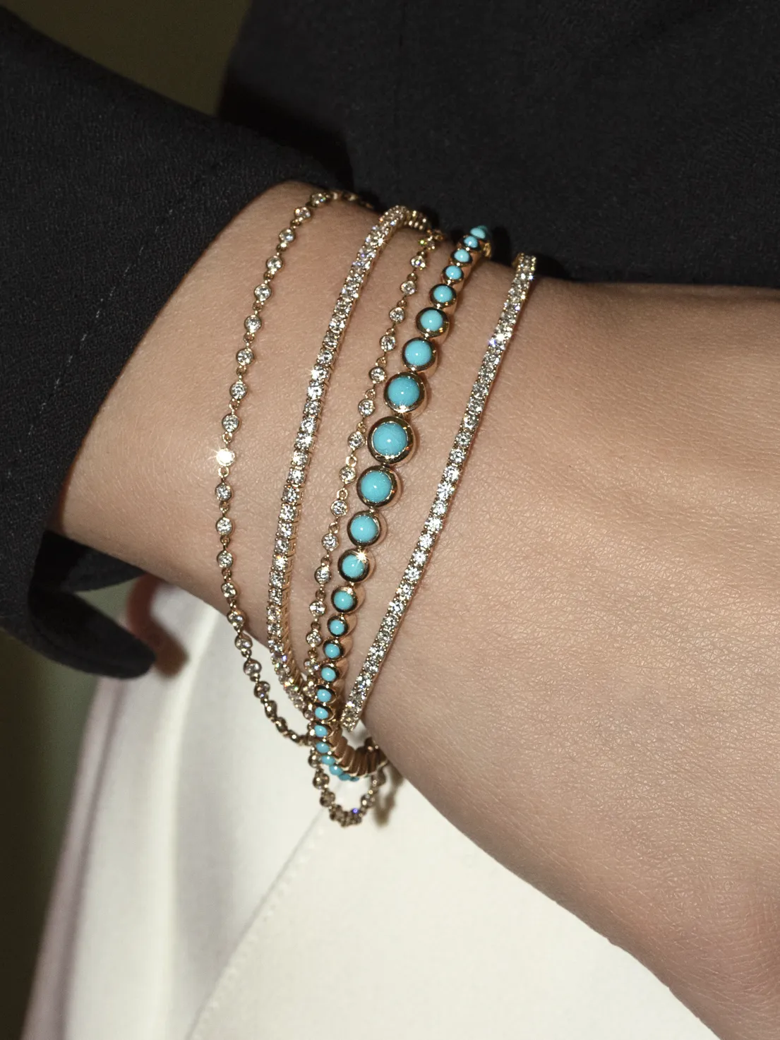 Riviera Bracelet - Turquoise / 14k Yellow Gold