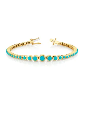 Riviera Bracelet - Turquoise / 14k Yellow Gold