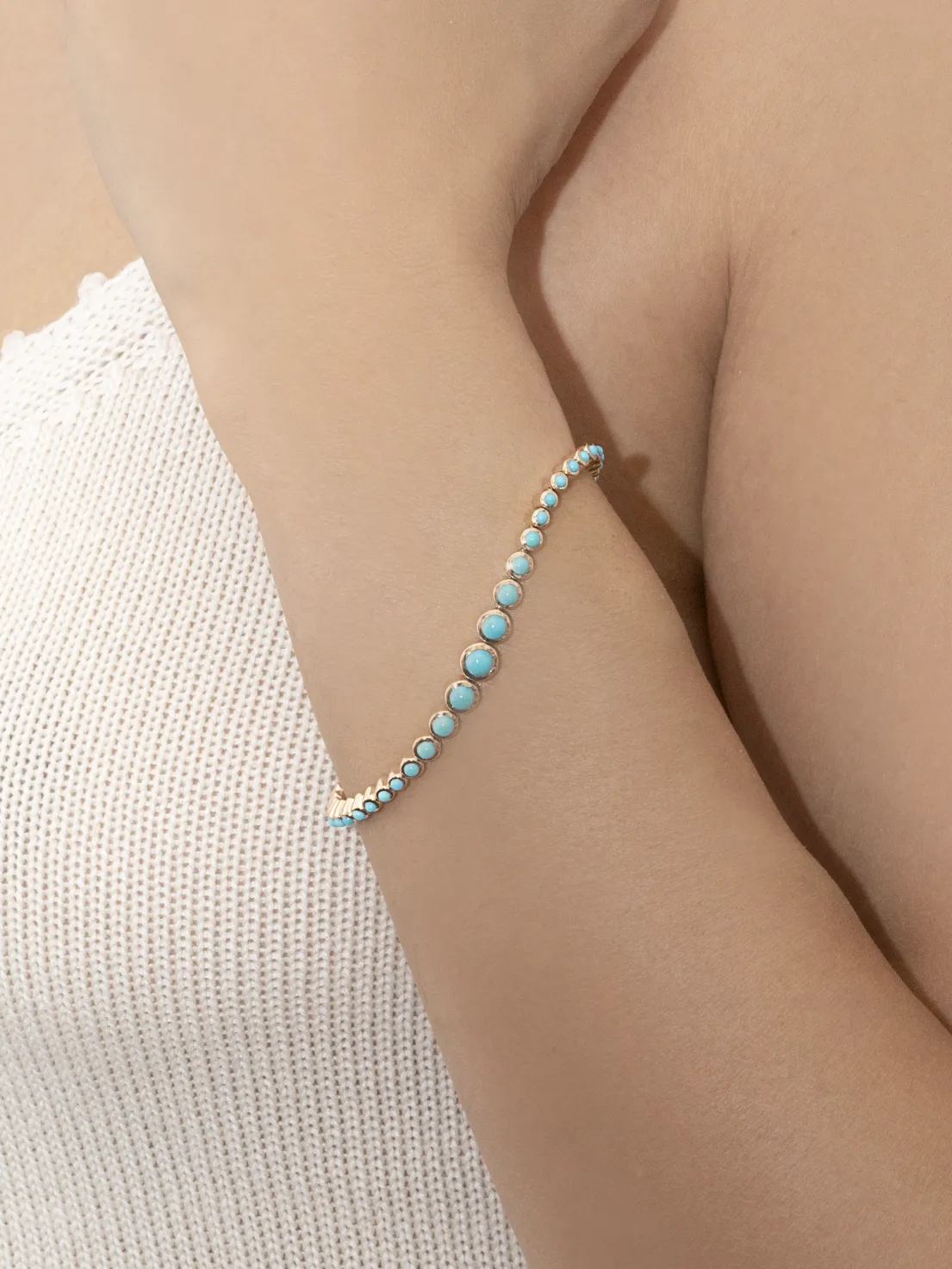 Riviera Bracelet - Turquoise / 14k Yellow Gold