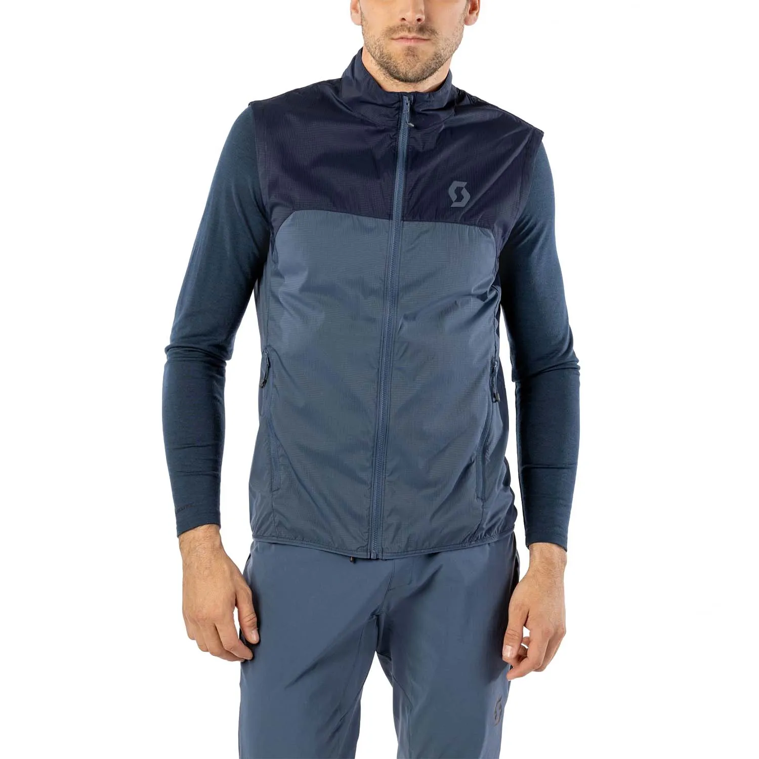 Scott Explorair Gilet  Dark Blue/Metal Blue