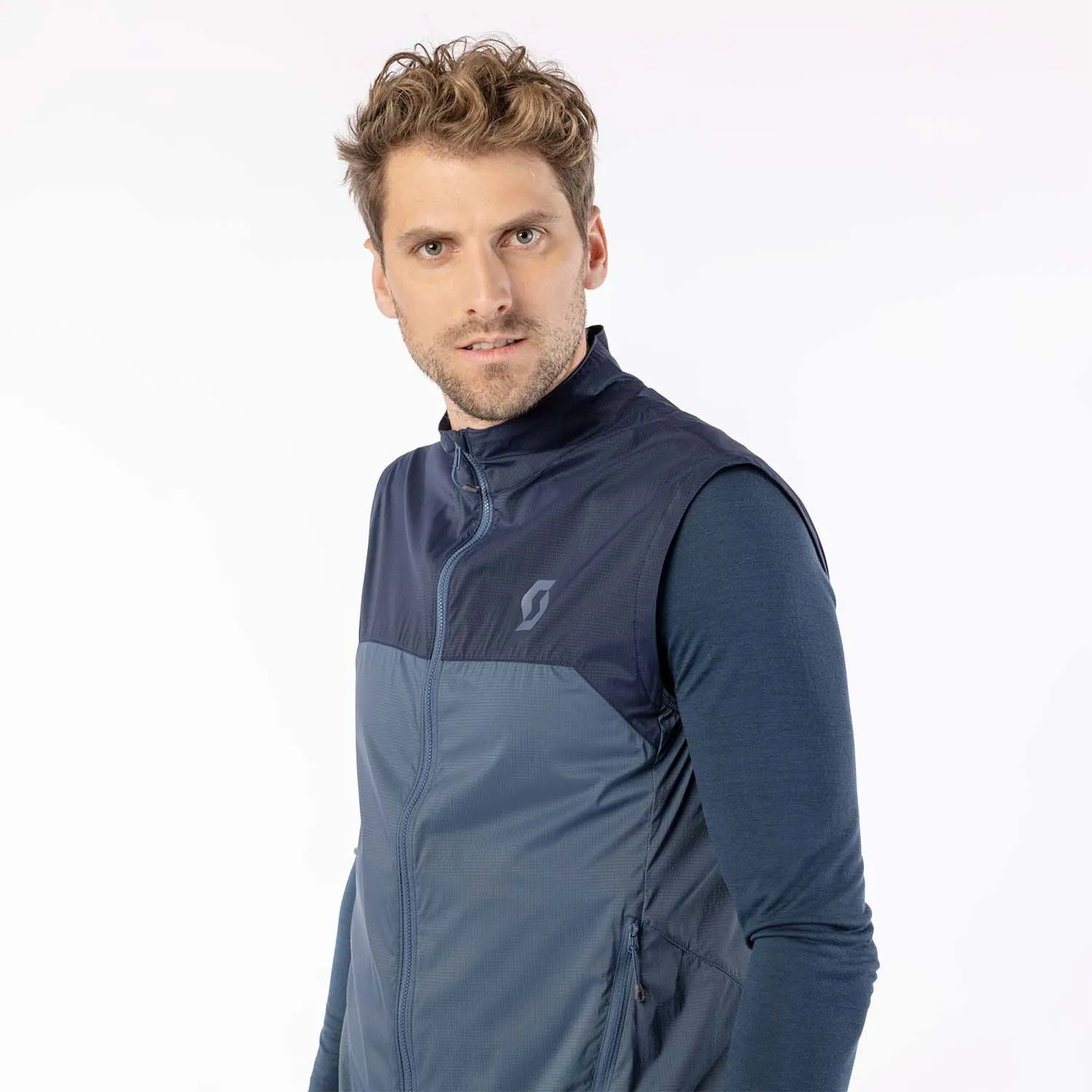 Scott Explorair Gilet  Dark Blue/Metal Blue