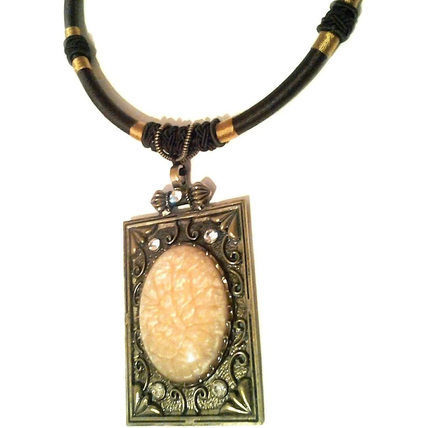 Square Cabcohon Necklace